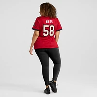 Maillot de match Nike Markees Watts pour femme, rouge, Tampa Bay Buccaneers