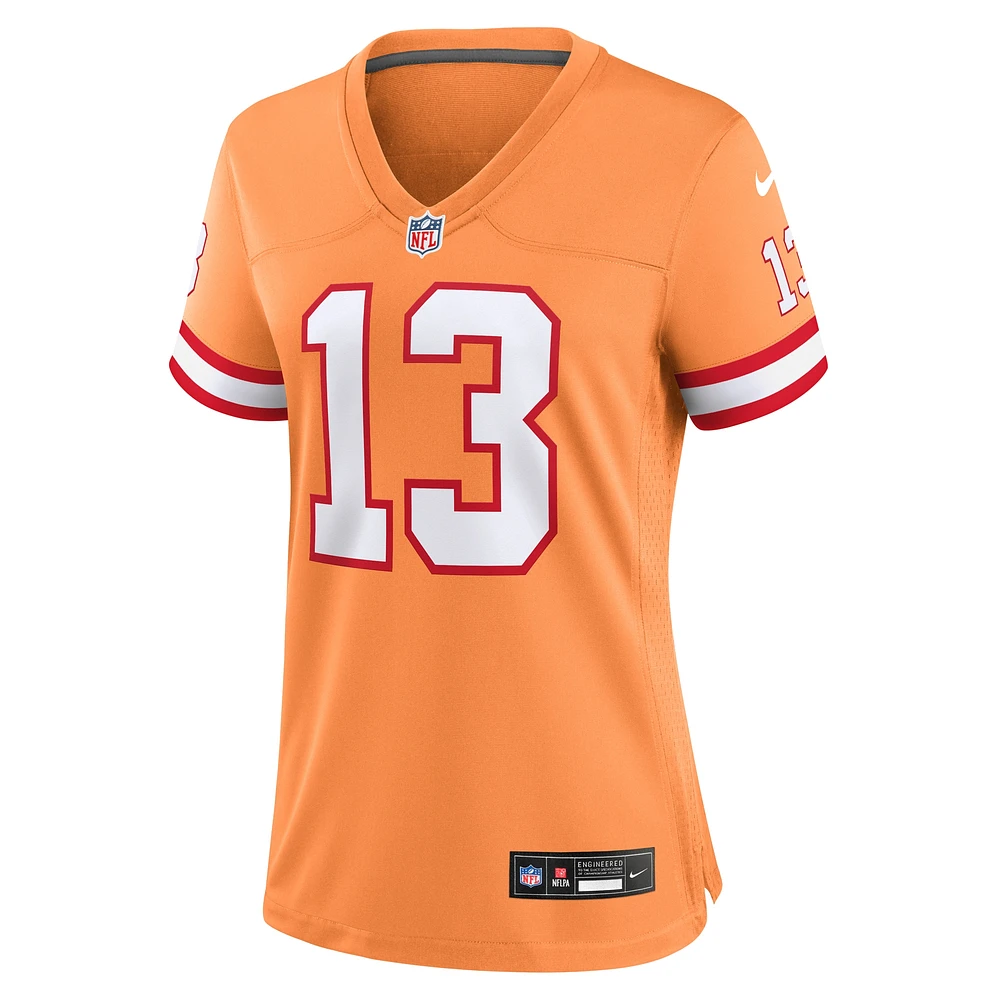 Maillot de joueur Nike Mike Evans orange Tampa Bay Buccaneers pour femme