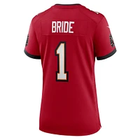 Maillot de match Nike numéro 1 Bride pour femme, rouge, Tampa Bay Buccaneers