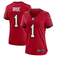 Maillot de match Nike numéro 1 Bride pour femme, rouge, Tampa Bay Buccaneers