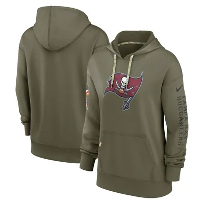 Men's Nike Pewter Tampa Bay Buccaneers Sideline Logo Performance Pullover  Hoodie