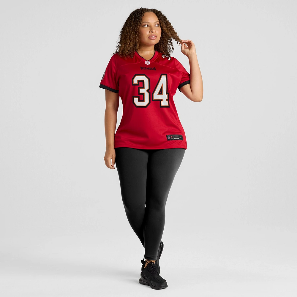 Maillot de match Nike Quandre Mosely Tampa Bay Buccaneers pour femme, rouge