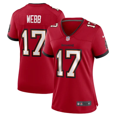 Maillot de match Nike Raleigh Webb pour femme, rouge, Tampa Bay Buccaneers