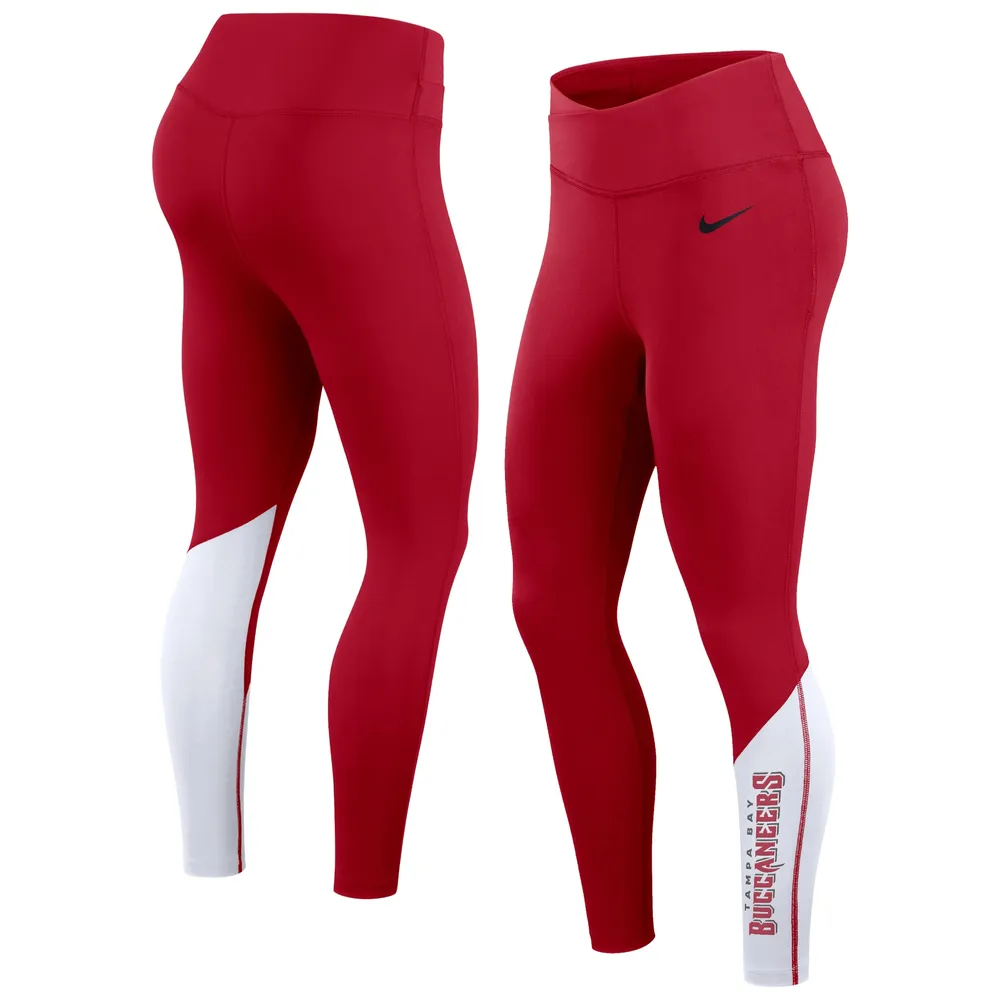 Lids Tampa Bay Buccaneers Nike Women's 7/8 Performance Leggings - Red/White