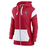 Women's Nike Red/White Tampa Bay Buccaneers Monaco - Full-Zip Hoodie