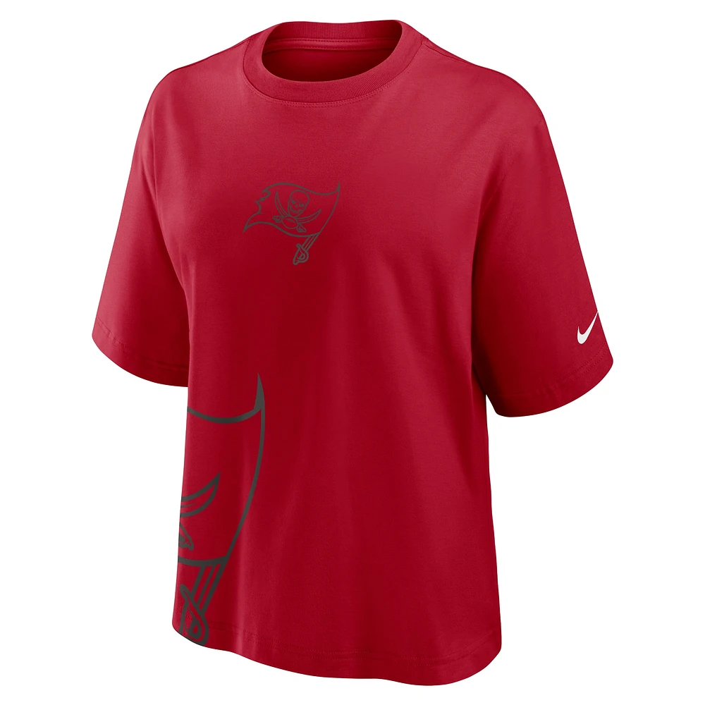 Women's Nike Red Tampa Bay Buccaneers Boxy T-Shirt