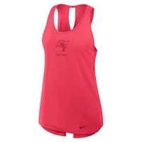 Débardeur Nike rouge Tampa Bay Buccaneers Glory Crisscross Performance pour femme