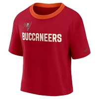 Women's Nike Red Tampa Bay Buccaneers High Hip Fashion Cropped Top