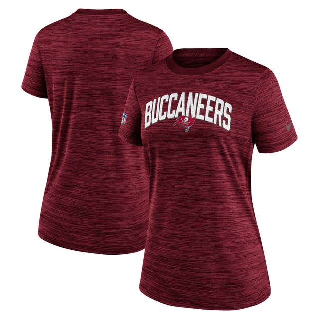 T-shirt Nike Tampa Bay Buccaneers Sideline Velocity Lockup Performance pour femme - Rouge