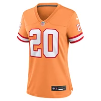 Maillot Femme Nike Ronde Barber Orange Tampa Bay Buccaneers Throwback Game