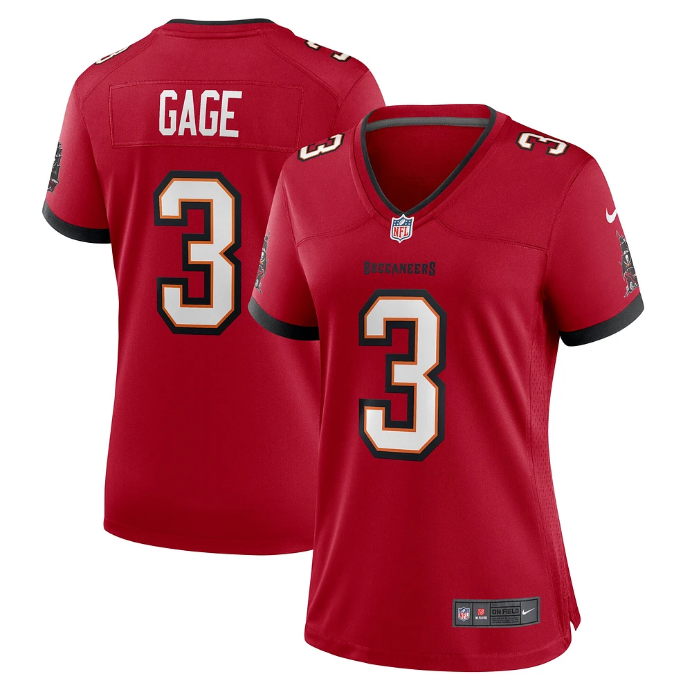 Maillot de match Nike Russell Gage Tampa Bay Buccaneers pour femme, rouge