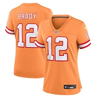 Maillot de joueur Nike Tom Brady orange Tampa Bay Buccaneers pour femme