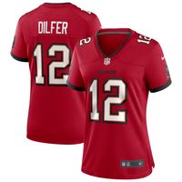 Women's Nike Trent Dilfer Red Tampa Bay Buccaneers Game Retired Player Jersey