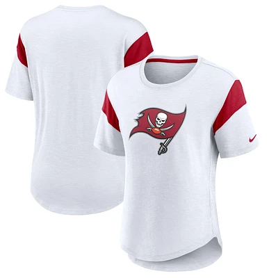 FBC BUCS BLANC ROUGE SU23 NFL FEMME NIKE SLUB FASHION SS TEE TEELADC