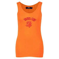 Women's Pro Standard Orange Tampa Bay Buccaneers Triple Tonal Racerback Tank Top