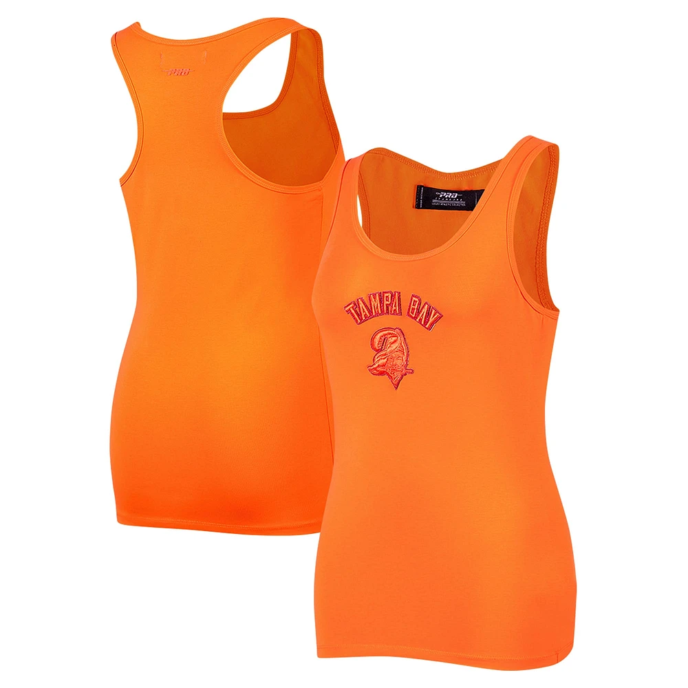 Women's Pro Standard Orange Tampa Bay Buccaneers Triple Tonal Racerback Tank Top