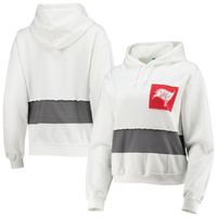 Women's Refried Apparel White Tampa Bay Buccaneers Sustainable Crop Dolman Pullover Hoodie