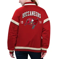 Women's Starter Red Tampa Bay Buccaneers Tournament Full-Snap Varsity Jacket