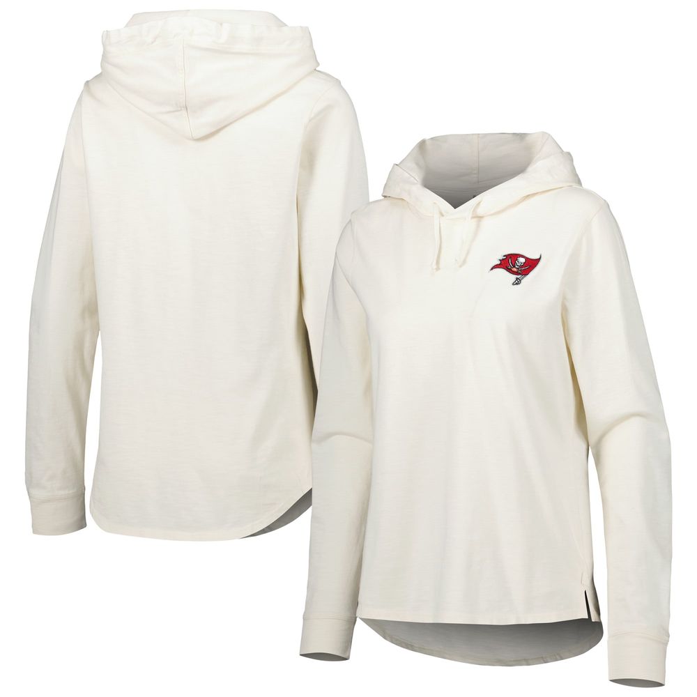 Women's Tommy Bahama Cream Tampa Bay Buccaneers Ashby Isles Jersey Pullover Hoodie