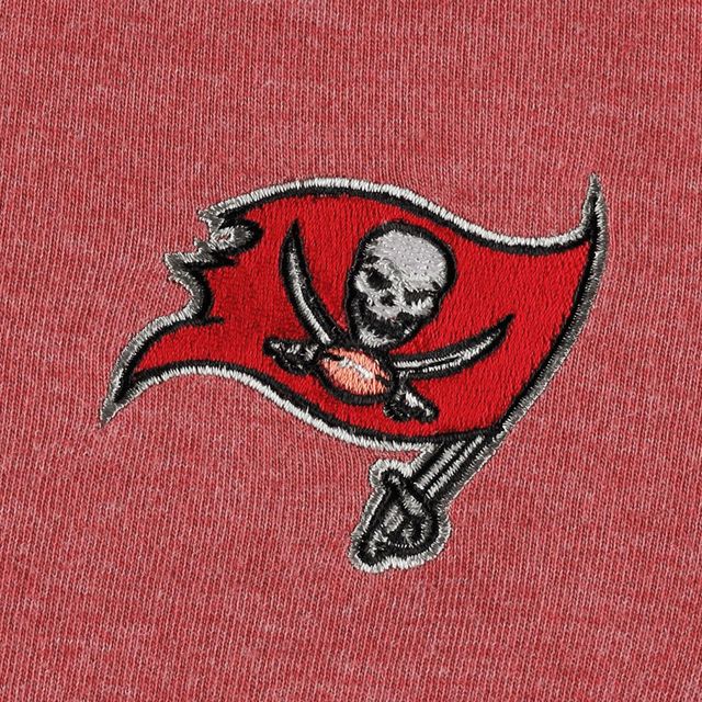 Sweat-shirt entièrement zippé Tommy Bahama Heathered Red Tampa Bay Buccaneers Sport Sun Fade pour femmes