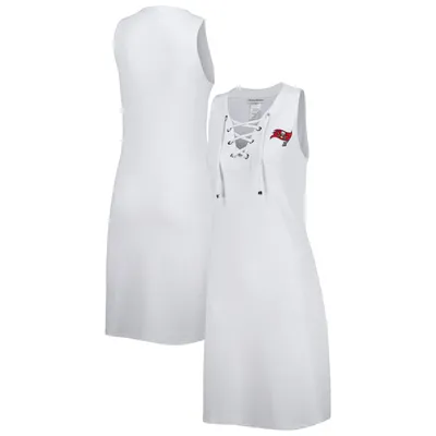 Tampa Bay Buccaneers Tommy Bahama Women's Island Cays Lace-Up Dress - White