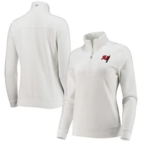 Women's Vineyard Vines White Tampa Bay Buccaneers Shep Shirt Quarter-Zip Sweatshirt