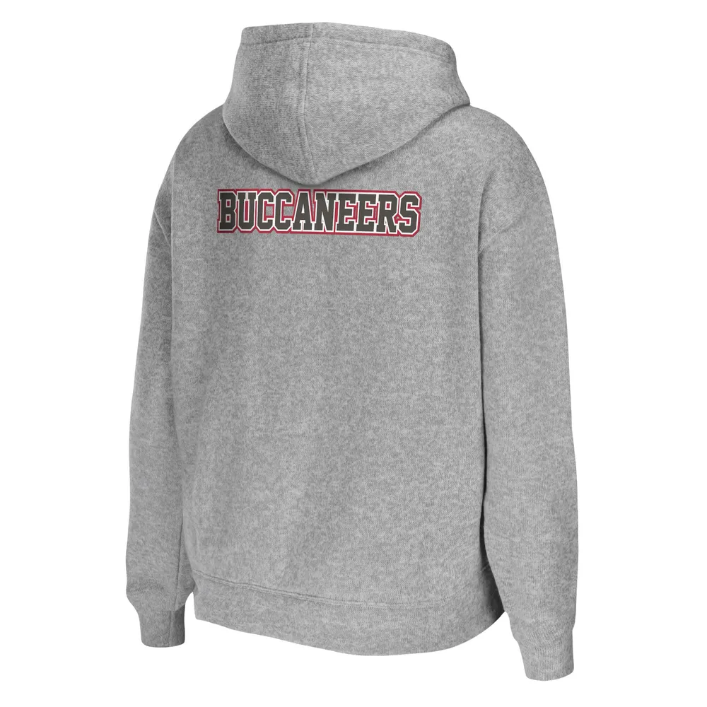 Women's WEAR by Erin Andrews Heathered Gray Tampa Bay Buccaneers Team Full-Zip Hoodie