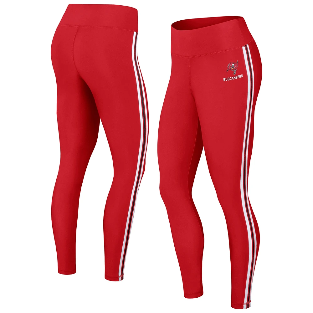 Leggings à blocs de couleurs rouges Tampa Bay Buccaneers pour femmes WEAR by Erin Andrews