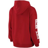 Women's WEAR by Erin Andrews Red Tampa Bay Buccaneers Pullover - Hoodie