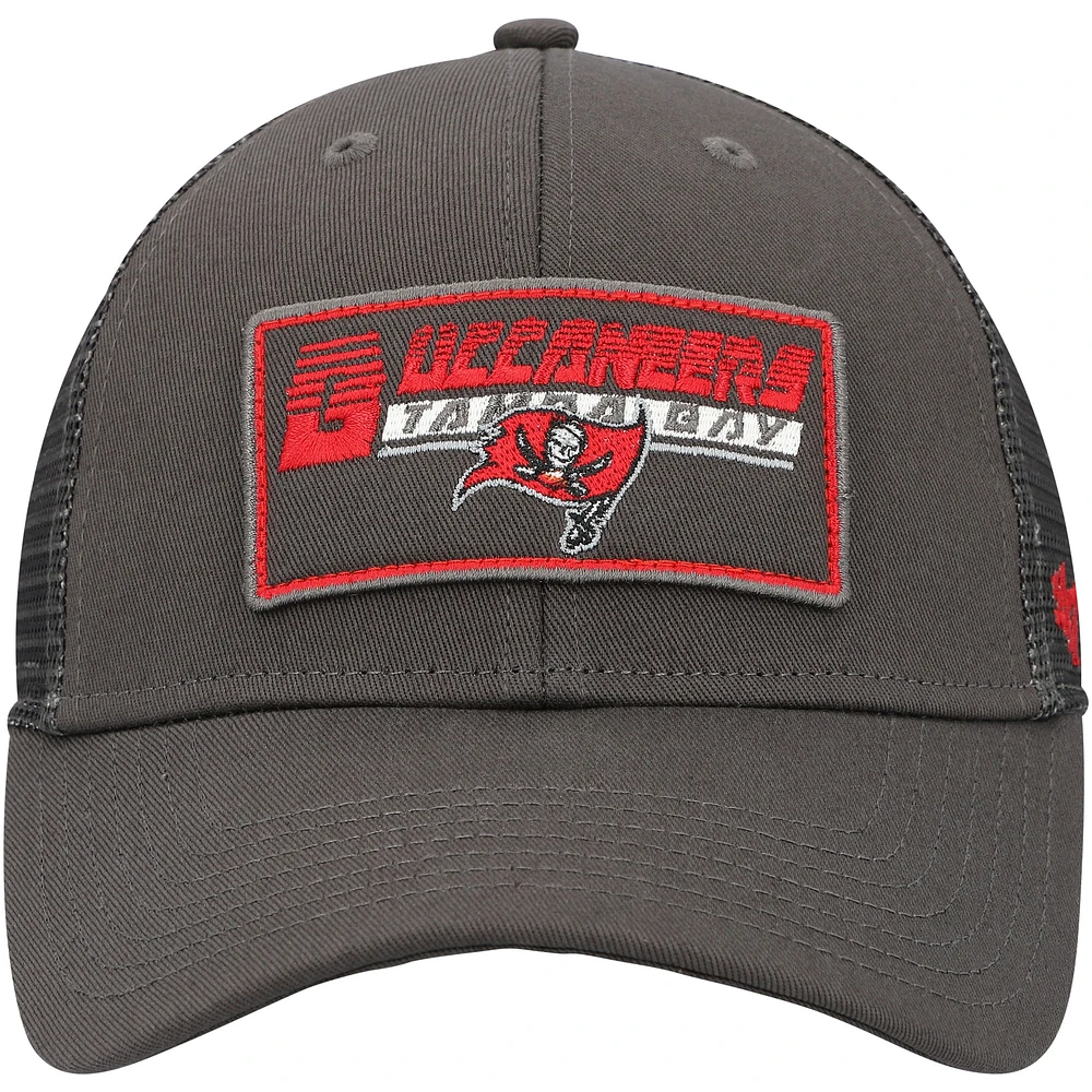 Casquette réglable en étain Tampa Bay Buccaneers Levee MVP Trucker pour jeune '47