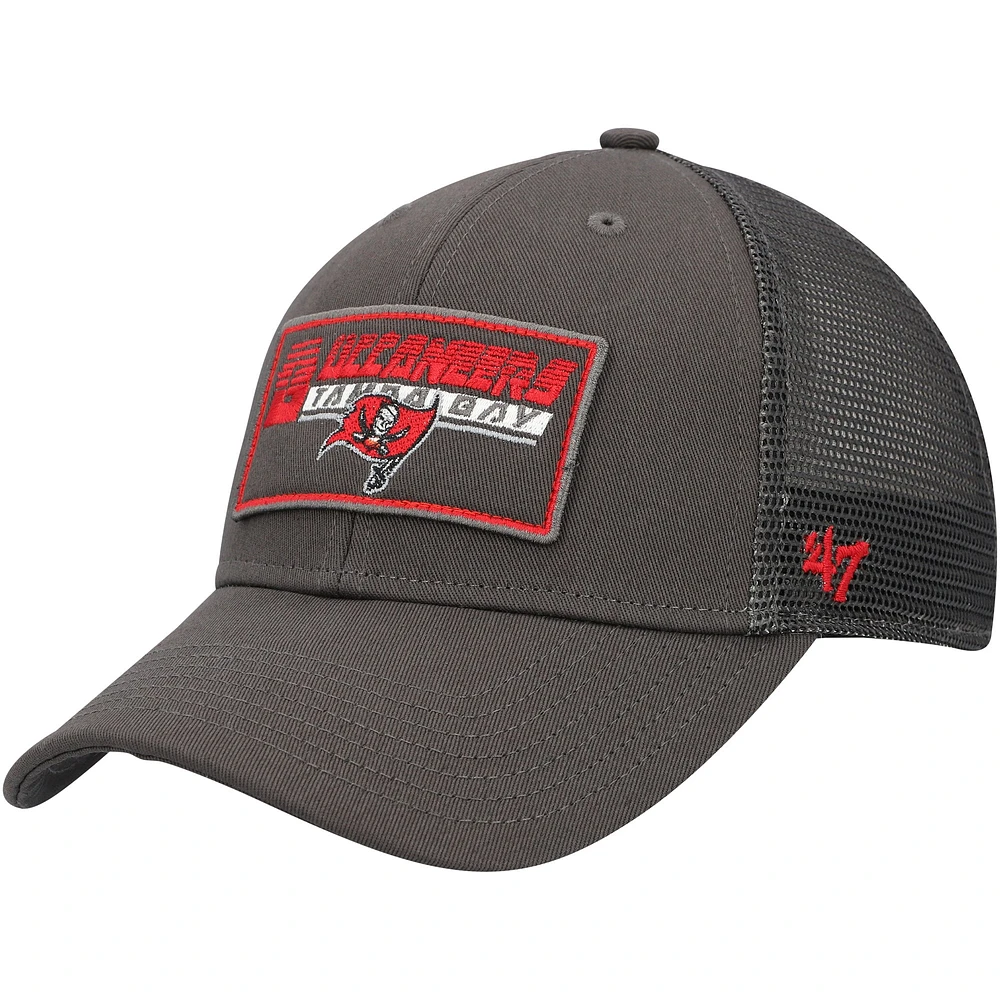 Casquette réglable en étain Tampa Bay Buccaneers Levee MVP Trucker pour jeune '47