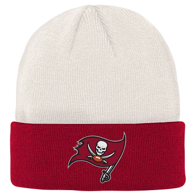 OST BUCS CRÈME ROUGE NFL JEUNESSE BONE CUFF KNIT HATYTHNIT