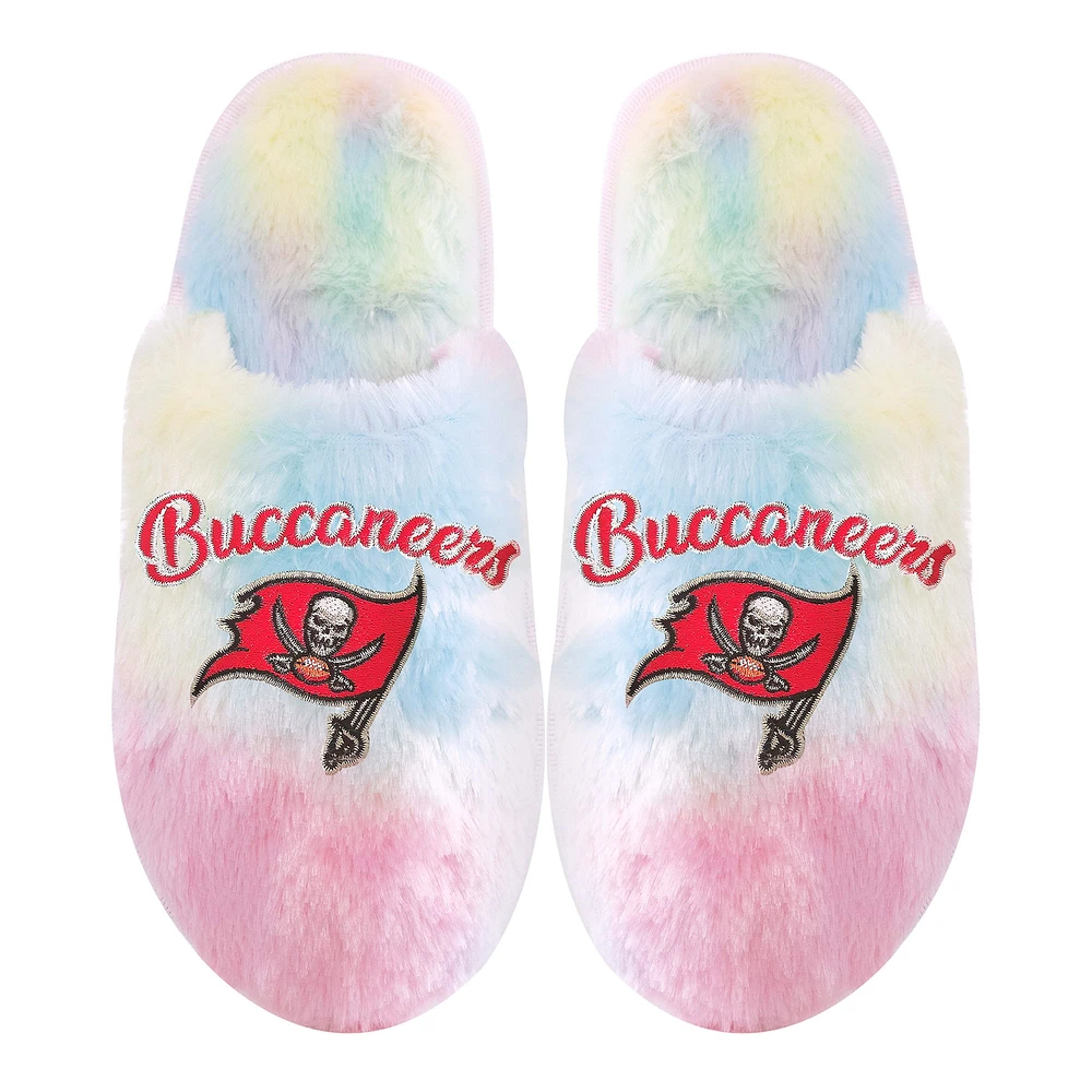 Chaussons à inscription arc-en-ciel FOCO Tampa Bay Buccaneers pour jeune