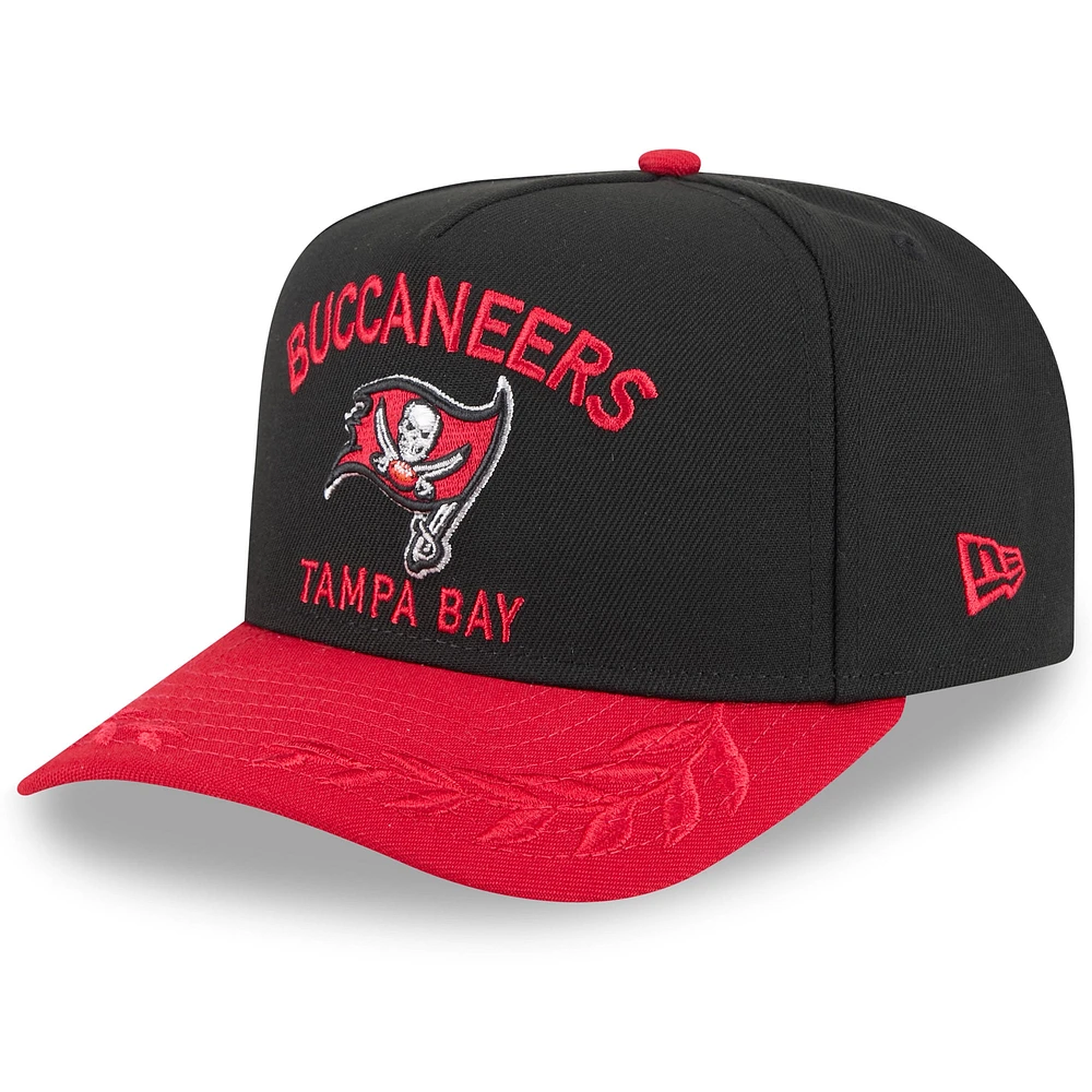 Youth New Era  Black/Red Tampa Bay Buccaneers 2025 NFL Draft A-Frame 9FIFTY Snapback Hat