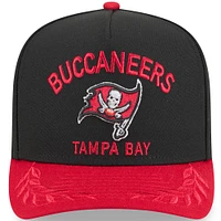 Youth New Era  Black/Red Tampa Bay Buccaneers 2025 NFL Draft A-Frame 9FIFTY Snapback Hat