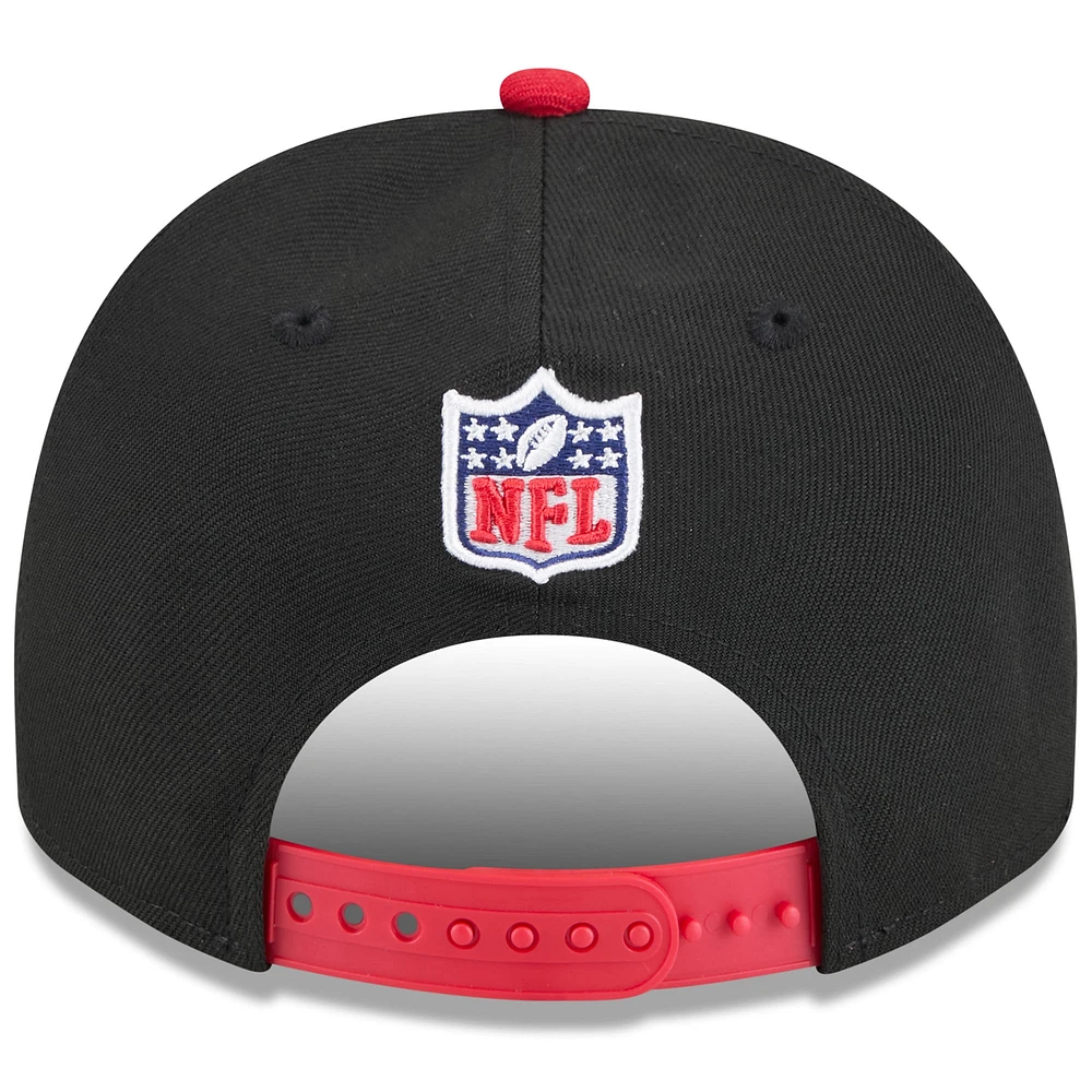 Youth New Era  Black/Red Tampa Bay Buccaneers 2025 NFL Draft A-Frame 9FIFTY Snapback Hat