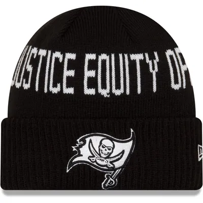 Tampa Bay Buccaneers New Era Youth Social Justice Cuffed Knit Hat - Black
