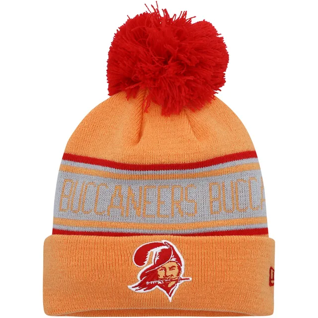 Tampa Bay Buccaneers New Era Repeat Cuffed Knit Hat with Pom - Red