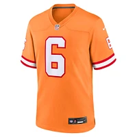 Maillot de match alternatif Nike Baker Mayfield orange des Tampa Bay Buccaneers pour jeunes