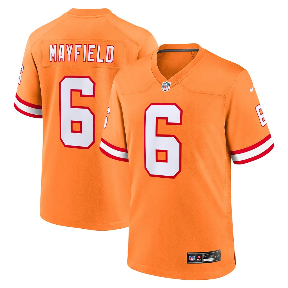 Maillot de match Nike Baker Mayfield orange Tampa Bay Buccaneers pour jeune