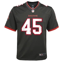 Maillot de match Nike Devin des Tampa Bay Buccaneers en étain blanc pour jeune