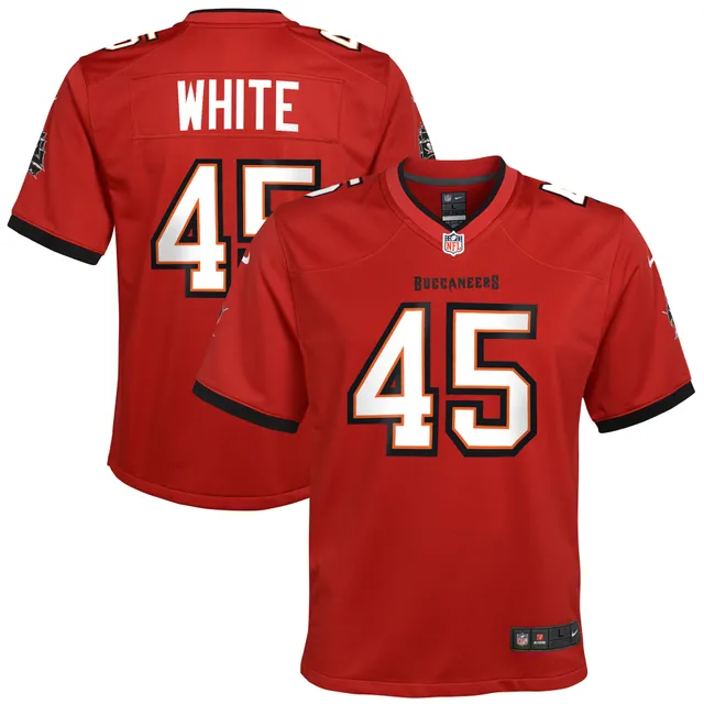 Youth Nike Devin White Pewter Tampa Bay Buccaneers Alternate Game Jersey Size: Small