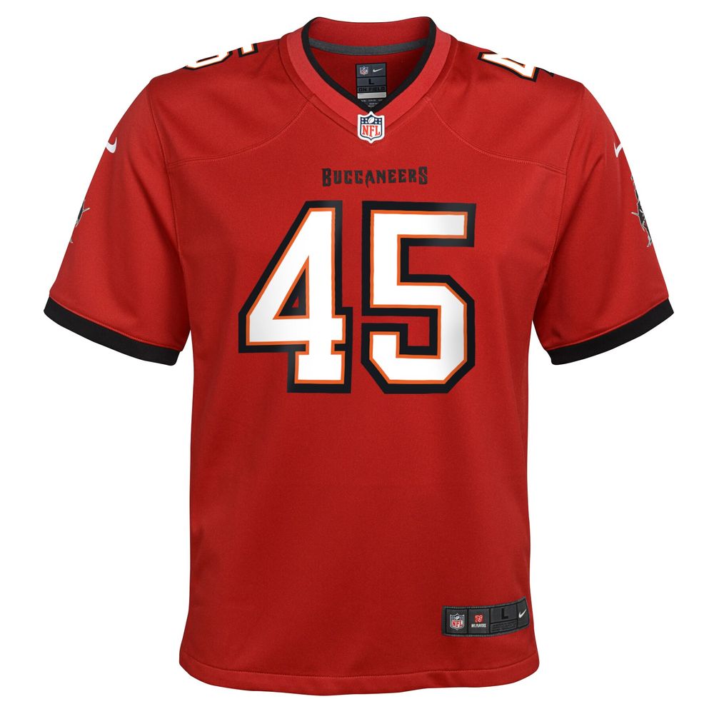 Nike Youth Nike Devin White Red Tampa Bay Buccaneers Game Jersey