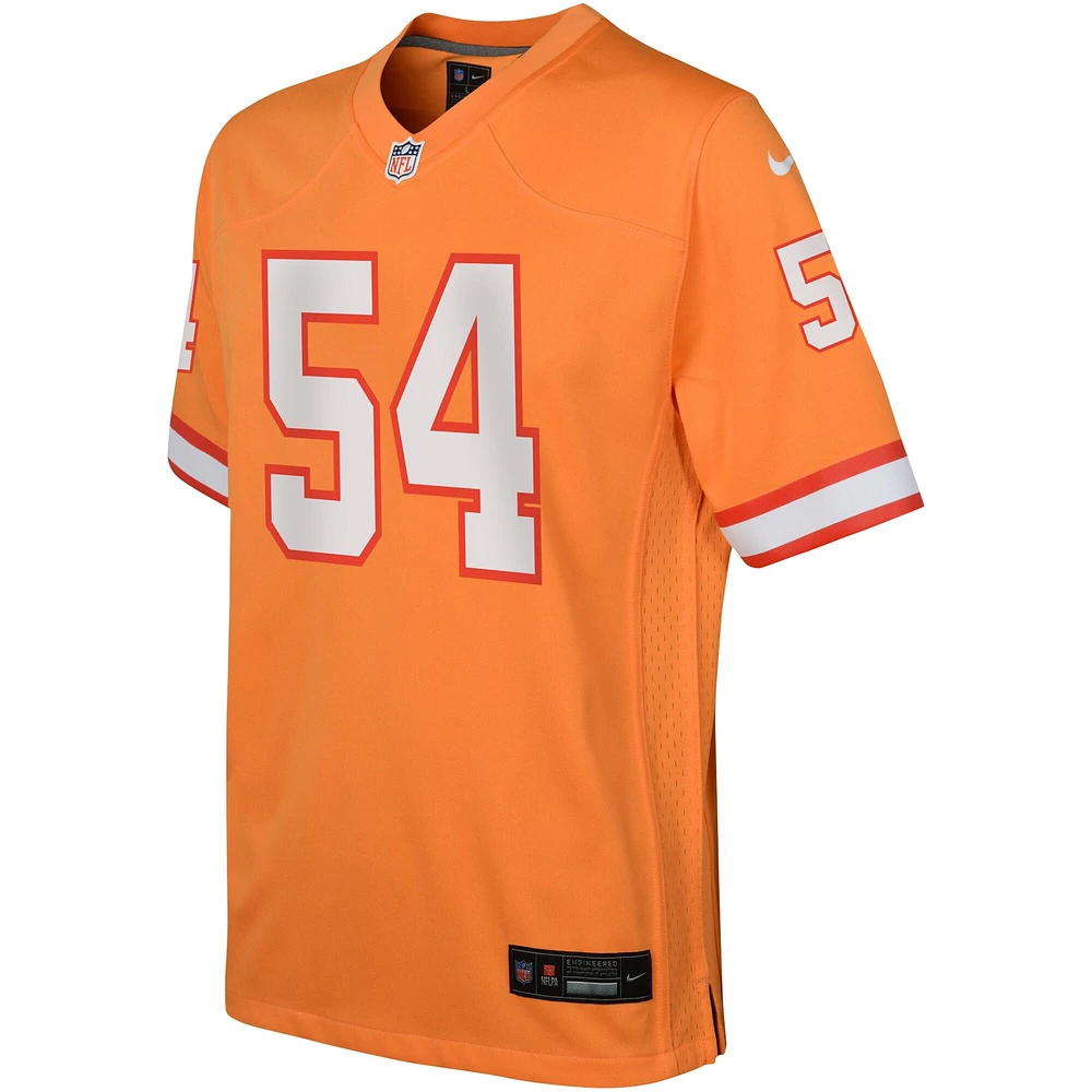 Maillot de match alternatif Nike Lavonte David Orange des Tampa Bay Buccaneers pour jeune