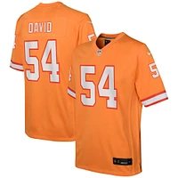 Maillot de match alternatif Nike Lavonte David Orange des Tampa Bay Buccaneers pour jeune
