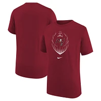 T-shirt Nike rouge pour jeunes des Buccaneers de Tampa Bay Legend Icon