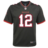 Youth Nike Tom Brady Pewter Tampa Bay Buccaneers Game - Jersey