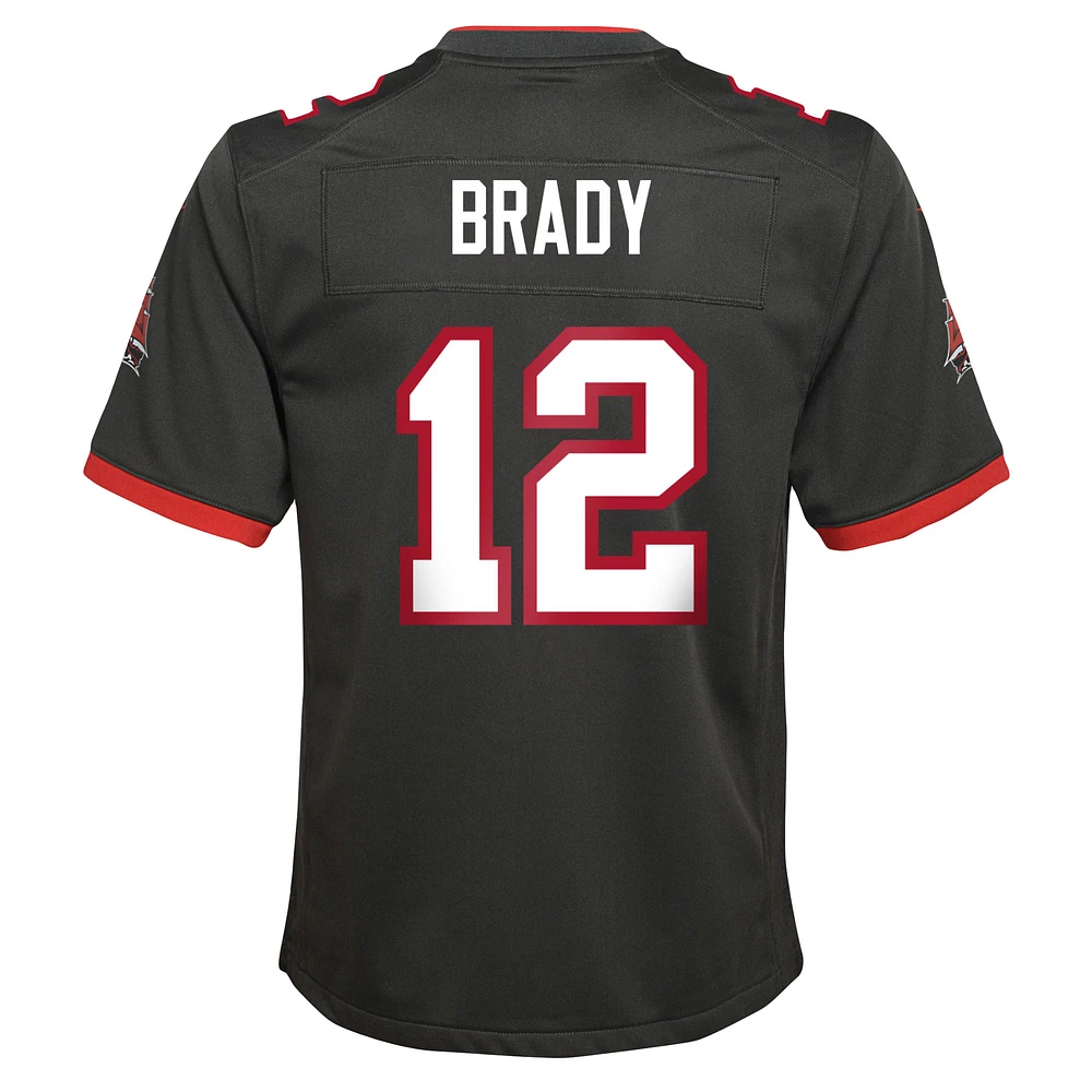 Youth Nike Tom Brady Pewter Tampa Bay Buccaneers Game - Jersey