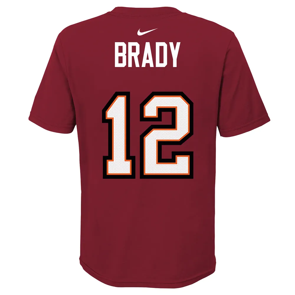 Nike Youth Nike Tom Brady Red Tampa Bay Buccaneers Super Bowl LV Bound Name  & Number T-Shirt