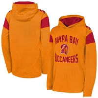 Youth Orange Tampa Bay Buccaneers The Champ is Here Retro Long Sleeve Hoodie T-Shirt